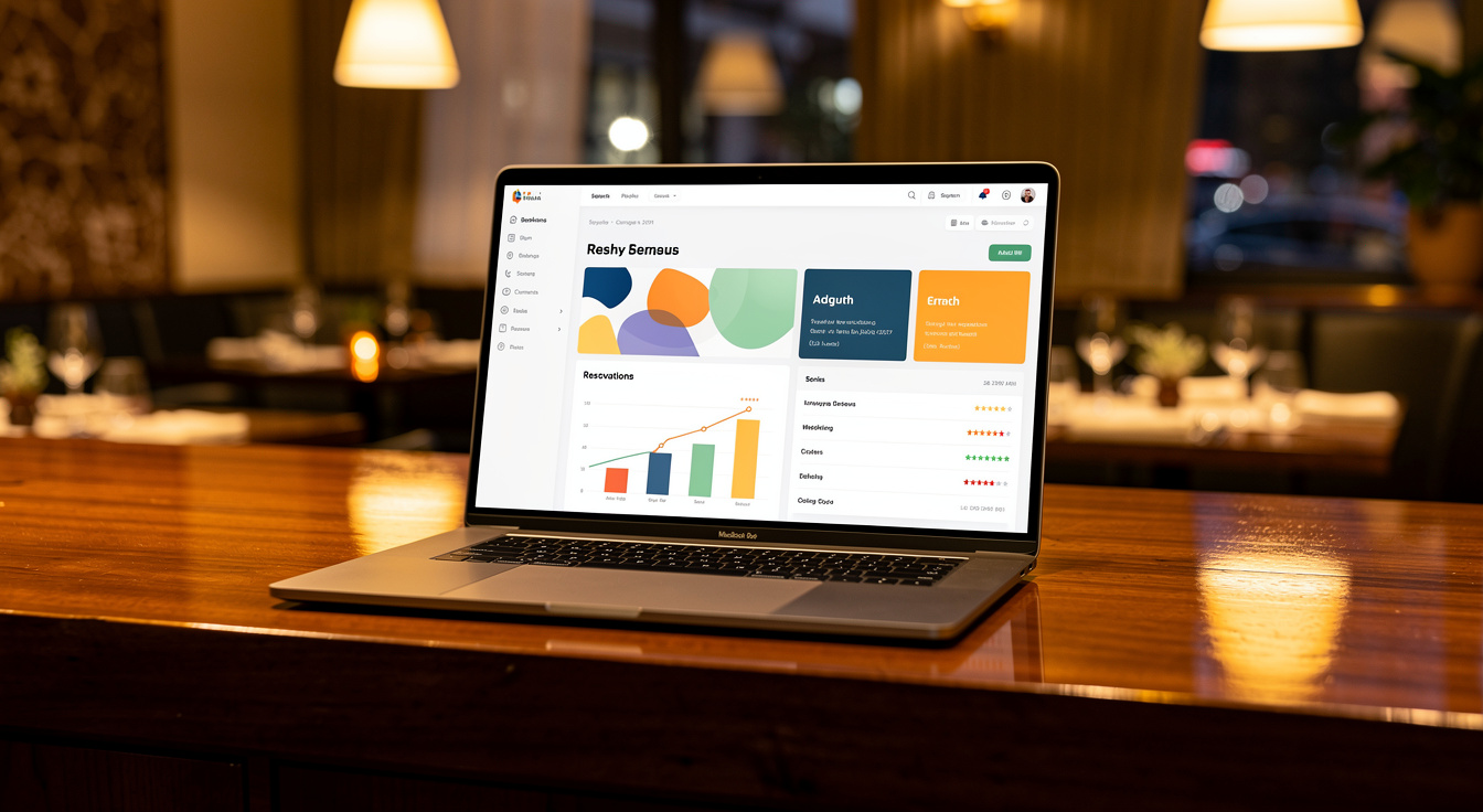 A restaurant reservations and bookings dashboard feeding the guest CRM